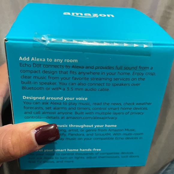 BRAND NEW ECHO DOT 3rd GEN. STILL SEALED - Picture 3 of 3